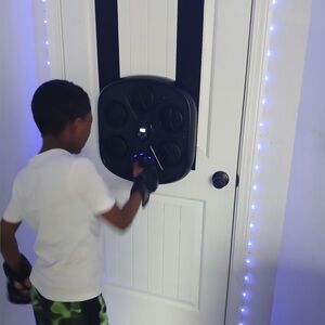LED Smart Boxing Machine Punch Trainer Door Mount Bluetooth Fitness